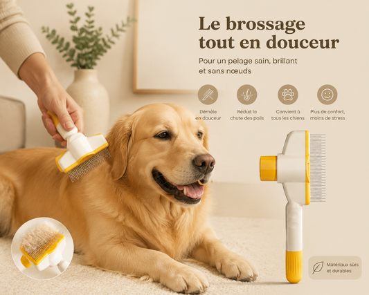 Brosse Pelage Lombeli 2-en-1